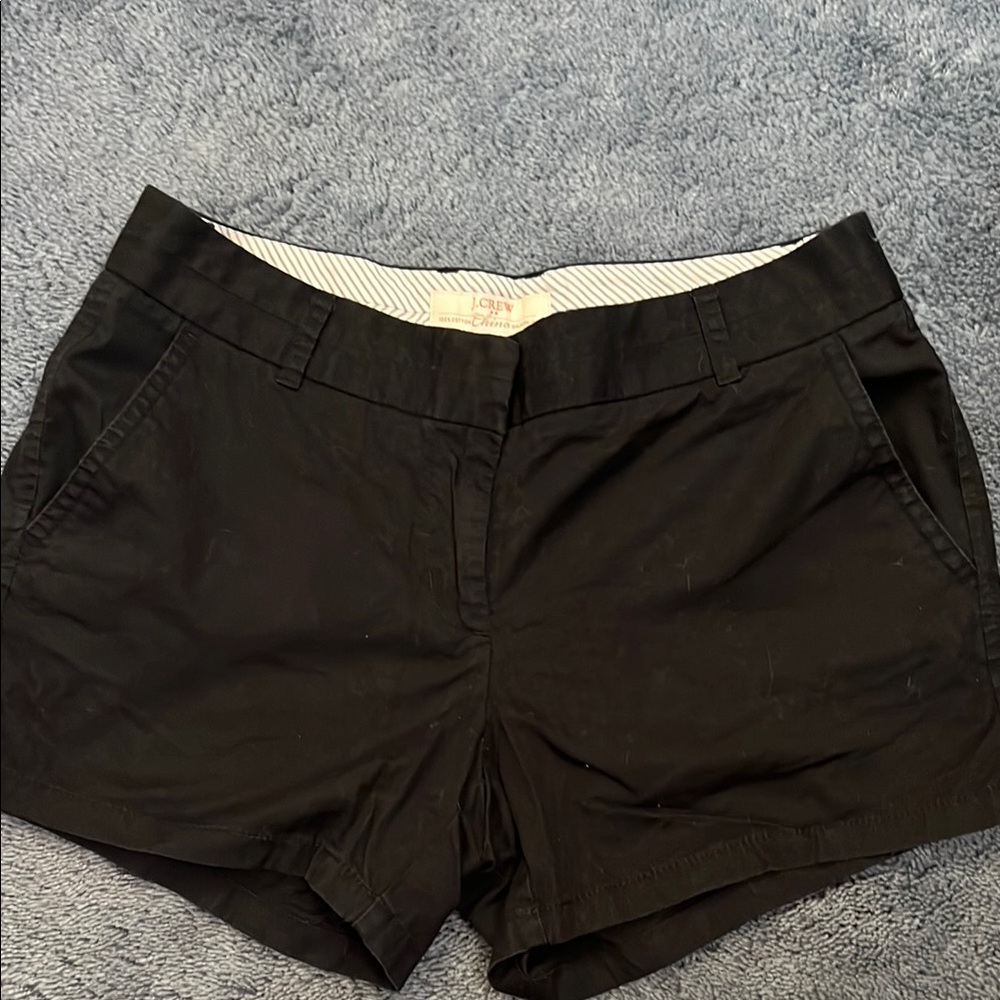 J. Crew Black Chino Shorts